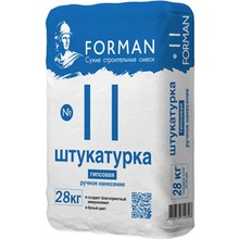 Штукатурка гипсовая Forman № 11 ручное нанесение (28 кг) /assets/images/products/214/x220/forman-11.jpg